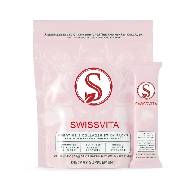 SwissVita Creatine & Collagen Stick Pads