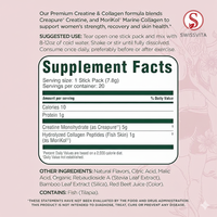 SwissVita Creatine & Collagen Stick Pads